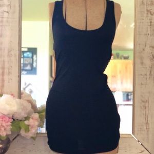Black racer back tank